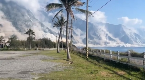 清水斷崖恐怖山崩畫面曝！